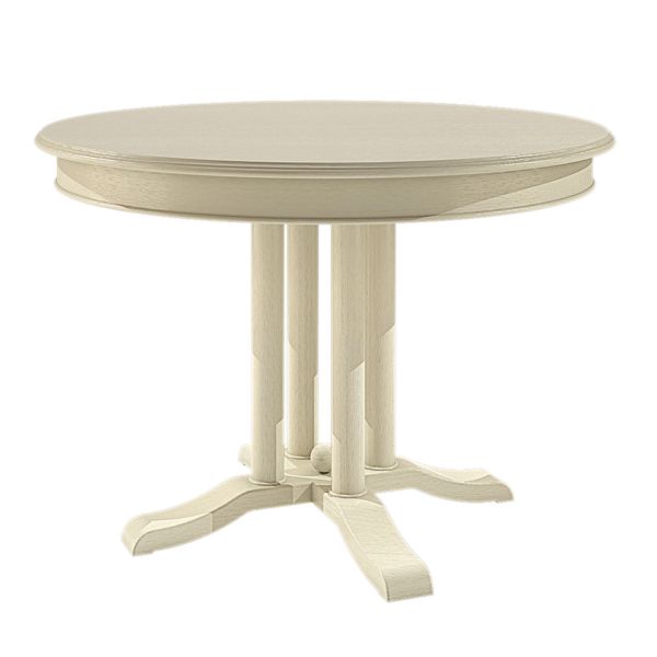 Esstisch Tisch rund ausziehbar ø 110 cm Allegro mit Klappeinlage Pinie massiv Pinie lipizano