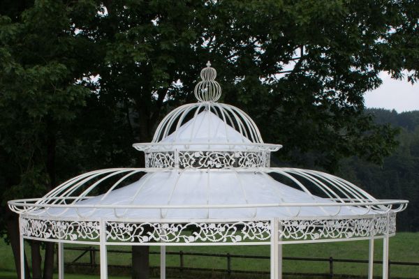 Dach für Luxus Pavillon Romantik 350 cm weiß