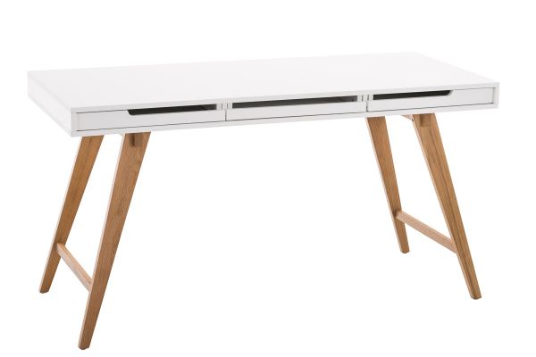 Schreibtisch Porto 140 cm V2 weiß