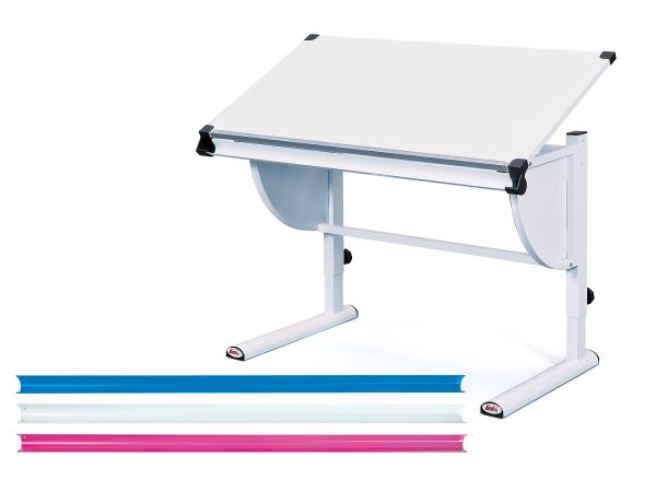 Schreibtisch Milo 3 In 1 Weiß/Blau/Pink
