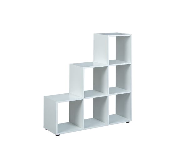 Raumteiler Cadore 6 Fächer Weiß Bücherregal