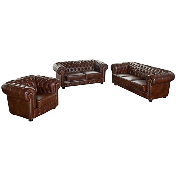 Max Winzer® Norwin Set aus Sofa 3-Sitzer / Sofa 2-Sitzer / Sessel